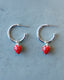 Silver Strawberry Fields Forever Earrings