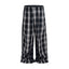 PLAID SPLIT SWEATPANTS