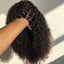 100% Human Hair Deep Curly Bob Wigs Virgin Human Hair 13x4 Lace Frontal Wigs Deep Wave Human Hair 4x4 Lace Wigs Natural Black Color Curly Short Hair Wigs For Women
