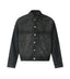NOIR PATCHWORK WAXED DENIM JACKET