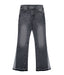 CHARCOAL SPLIT FLARE DENIM