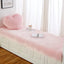 Luxury Imitation Fur Cushion Plush Sofa Carpet Faux Fur Sheepskin Rug Balcony Bay Window Mat Kid's Bedroom Fluffy Blanket White