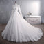 Muslim Wedding Dress 2026 Elegant High Neck With Train Princess Bride Dress Luxury Lace Embroidery Wedding Gown Vestido De Noiva