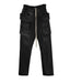 WAXED DROP-CROTCH DRAWSTRING CARGO PANTS