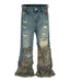 AZUL SCAB CAMO FLARE DENIM