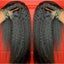 Kinky Straight 13x4 Lace Front Human Hair Wigs For Women Brazilian Bone Colored Straight 5x5 Transparent Lace Frontal CurlyWig