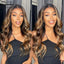 Highlight 13x6 Hd Lace Frontal Wig Human Hair Body Wave Honey Blonde Brown Human Hair Wig P4/27 Colored Wig
