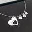 Personalized Name Hearts Necklace For Mom Engraved With Multiple Kids Names Customized Stainless Steel Jewelry Mother's Day Gift