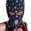 D0UB Knitted Hooded Face Cover Encrusted Halloween Cosplay Balaclava Outdoor