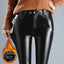 High Waist Faux Leather Leggings – Warm Winter Pants