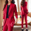 Coat Women's Red Work Clothes Suit Jacket