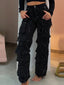 Y2K Bright Drill Women's High Waist Jeans Denim Work Pants Pocket Casual Baggy Streetwear Chic Daily Trousers 2025/2026 Spring Summer