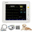 Portable Veterinary Monitor 6 Parameter, 12.1" LCD Big Screen Vet Patient for Pet Dogs Cats Animal Clinic