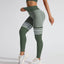 V Back Yoga Leggings – High Waist Scrunch Pants