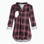 Women's Maternity Breastfeeding T-shirt V-Neck Solid Color Long Sleeve Nursing Tops Clothes for Pregnant Women