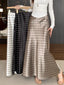 Women Polka Dot Acetate Satin Mermaid Maxi Skirt High-Waisted Slimming Fishtail Hem with Draped Elegance for Spring Autumn