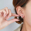 Stainless Steel Leaf Shaped Floral Stud Earrings for Women Girls Trendy Fashion Jewelry High Quality Dainty Elegant Gift Ideas