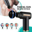 Mini Portable Handheld Fascia Gun USB Charging Percussion Massage Gun 6 Levels Intensity Noise Reduction Deep Muscle Pain Relief Vibration Massager for Body Neck Back Leg Fitness Slimming Men Women
