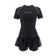 Sports Swimsuit, Swimsuit, Women's New Plus Size Two-piece Set, Short Sleeved, Student Hot Spring Conservative Swimsuit