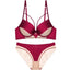 Skeleton Solid Color Plus Size CD Size Lingerie SuitPush Up Bra Set Adjustable Brassiere With Comfort Panties
