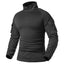 Softair Outdoor Long Sleeve Tactical Shirts Combat Shirt 1/4 Zipper Ripstop Wear-resisting Camo Airsoft T Shirts Men Clothing
