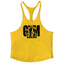 Gym Bodybuilding Tank Tops Fashion Y-back Suspenders Vests Cotton Breathable Sleeveless Singlets Mens Fitness Muscle Sport Shirt