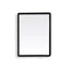 Rectangle Wall Hanging Mirror Metal Framed Black White Dressing Mirror Rounded Corner Wall-Mounted Makeup Mirrors Entryway