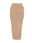 New Arrival Women Button Black Blue Red Bodycon Bandage Skirt 2026 Designer High Waist High Street Party Club Pencil Skirt 75cm