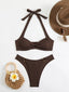 Sexy Women's Swimsuit 2026 Summer Bikini Two-piece Swimwear for Woman Beachwear Halter Bikinis Sets Swimming Beach Bathing Suits
