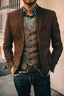 Mans Suits Tweed Groom Tuxedos Wedding Dress Prom Dresses Evening Dress Peaky Blinders Groom Wear Two Pieces (Jacket+Vest)