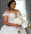 Customized Wedding Dress For Bride 2026 Sheer Neck Lace Up Back Major Beading Sequins Pearls Plus Size Women Africa Bridal Gowns