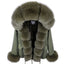 MAOMAOKONG 2025 & 2026 Real Fur Coat New Fashion Fox Fur Collar Winter Women's clothing Removable Lining Thickened Jacket Short Parka