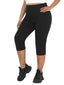 Plus Size Leggings for Women Super soft High Waisted Tummy Control Yoga Capri Pants No See Through Workout Running Leggings