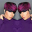 Straight Pixie Cut Wig 6inch Human Hair Full Machine Made Wig Short Layered Style for Women Comfortable Fit Wig