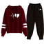 2026 Womens Tracksuit Print Casual Sweatshirt Sweatpants 2 Pcs Set Daily Sports Jogging Woman Clothing Quality Street Sportswear
