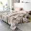 Luxurious Faux Rabbit Fur Bed Blanket - Soft, Thick, and Warm Throw All Seasons, Versatile for Sofa, Shawl, Travel, and Gifts