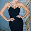 2026 New Sexy Women Mini Bandage Dress One Shoulder Collar Rhinestone Decorated Shoulder Strap Bodycon Dresses Party Vestido