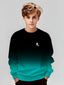 Autumn Classic Boyst-Shirt Outdoor Round Neck Long Sleeves Top Stripe 3D Print Street Loose T-Shirt Comfort Children's Clothing