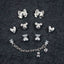 9PCS Summer Fashion Shoe Charms DIY Acrylic Butterfly Cartoon Bear Decoration Buckle for Clogs Shoe Charm Accessories