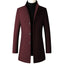 TFETTERS Brand Trench Coat Korean Fashion Business Casual Stand Collar Long Jackets for Men 2025 Autumn Windbreaker Winter Coats