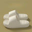 Unisex Bathroom Slippers Cloud Cushion Slides Summer Flat Sandals Thick Platform Shoes Man Indoor Non-Slip Couple Flip Flops