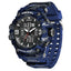 Military Watches Men Sport Watch Waterproof Alarm Clock Dual Time Wristwatches Digital 8049B Army Watches Military