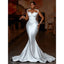 Custom Plus Size African Mermaid Wedding Dresses Long Illusion Sleeves Pearls Aso Ebi Style Beading Bridal Gown Vestido De Novia