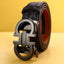 Men's Belt with Alloy Automatic Buckle for Jeans Business Pants Accessory Perfect Gift for Husband Father