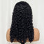 Double Drawn 250% Density Ombre 18 Inches Water Wave Curly Human Hair Wigs 13x4 Transparent Lace Frontal Hair Wig for Women