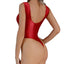 Women Swimsuit One-piece Swimwear Glossy Sleeveless High Cut Thongs Bodysuit Training Surfing Swim Fitness Swimming Bathing Suit