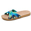 36-45 Flat Sandals Beach Slippers Summer Home Linen Lightweight Eva Non-Slip Slides For Men Women Indoor Outdoor Flip Flops