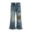MUD PATCHWORK FLARE DENIM