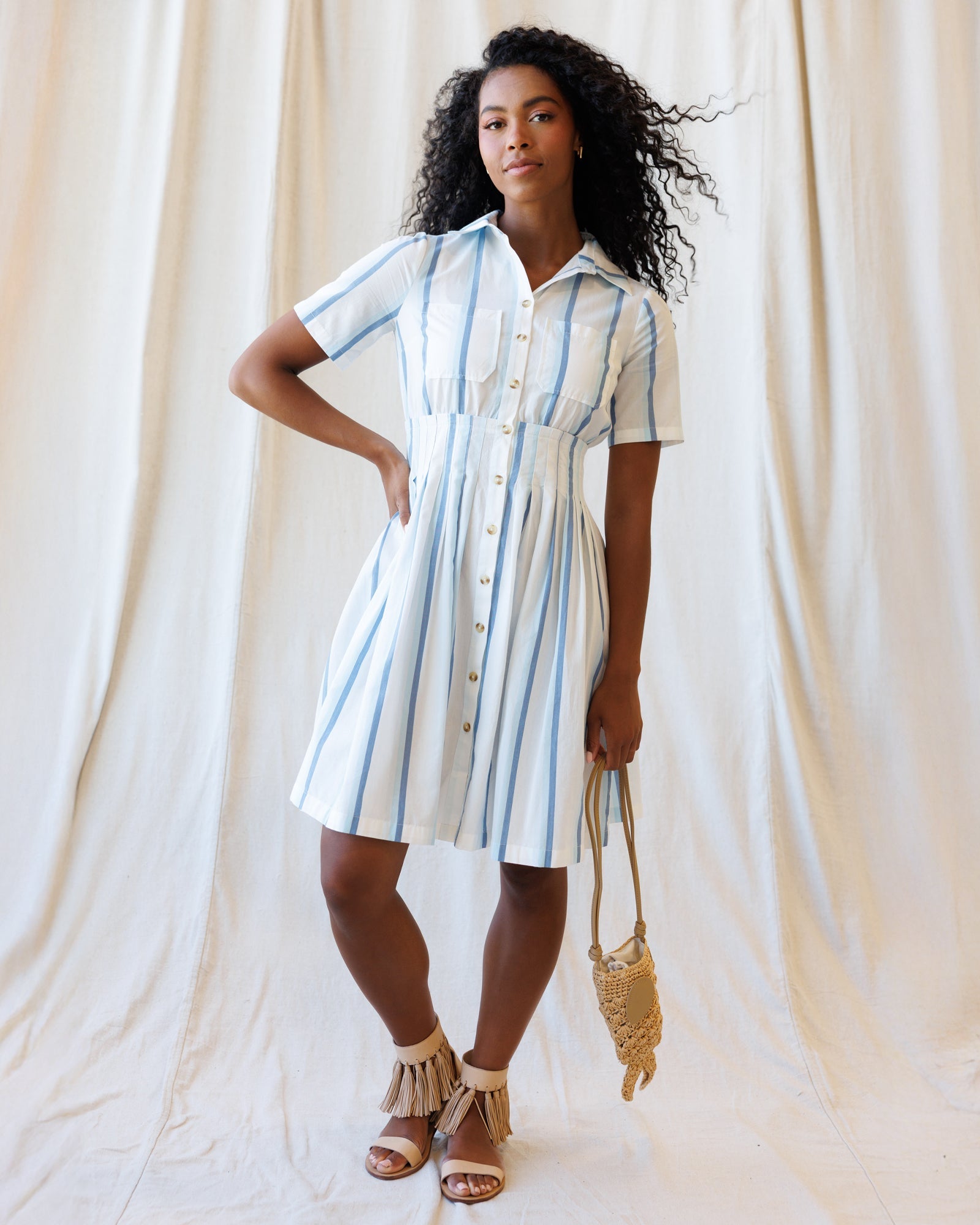 Seaside Stripe Dress Main image