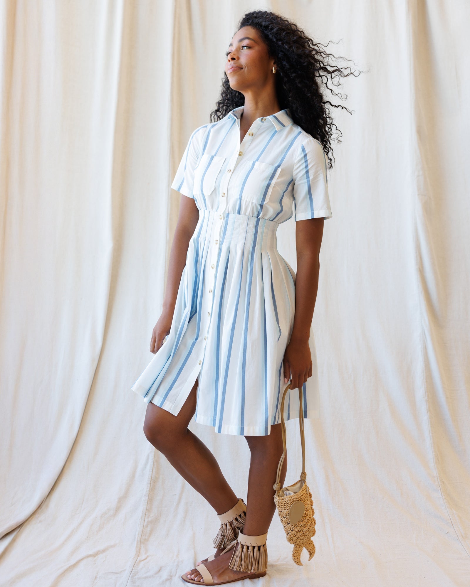Seaside Stripe Dress Secondary image